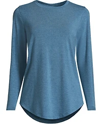 Lands' End Plus Long Sleeve Cooling Performance Tunic Tee