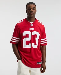 Men's Nike Christian McCaffrey Scarlet San Francisco 49ers Game Player Jersey