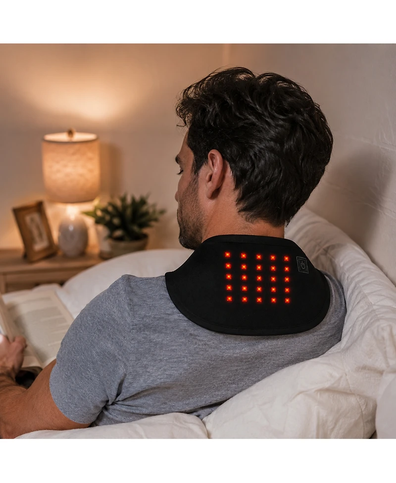 Pursonic Total Neck and Face Rejuvenation: Red Light Therapy Neck Wrap and 7-in-1 Sculpting Wand