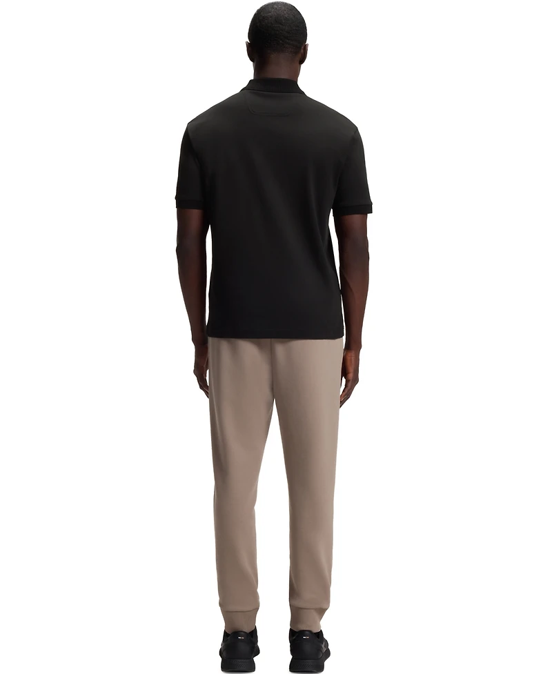 Boss by Hugo Men's Interlock Cotton Striped-Trim Polo Shirt