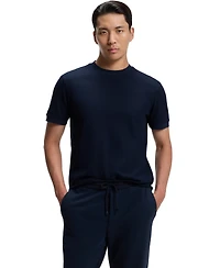 Boss by Hugo Men's Cotton-Pique Two-Tone Regular-Fit T-Shirt