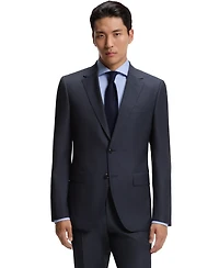 Boss by Hugo Men's Patterned Stretch Wool Two-Piece Slim-Fit Suit