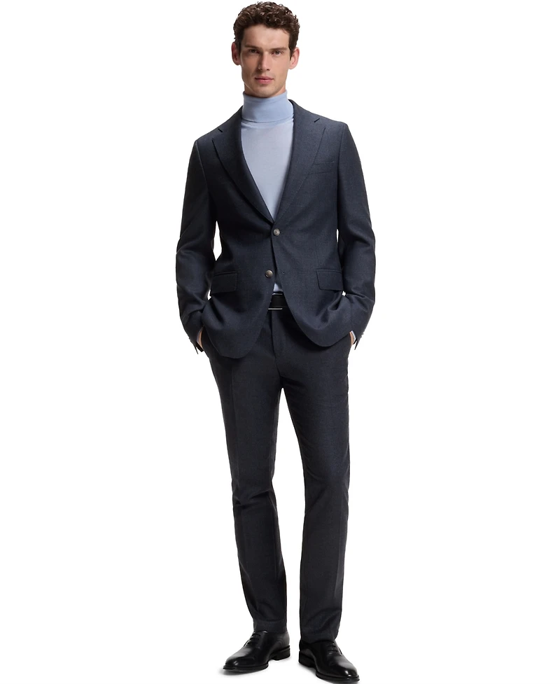 Boss by Hugo Men's Wool Patterned Slim-Fit Blazer
