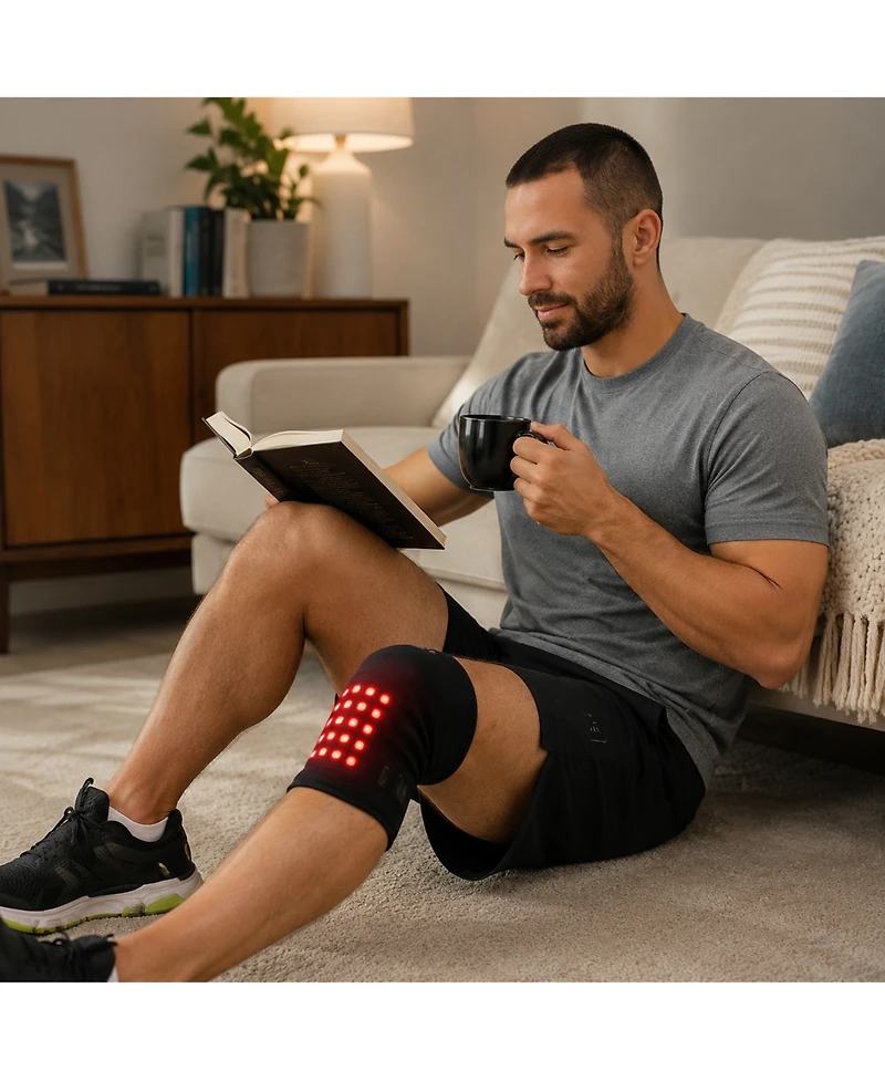 Pursonic Red Light Therapy Knee Pad - Targeted Relief for Knee Pain, Stiffness & Recovery