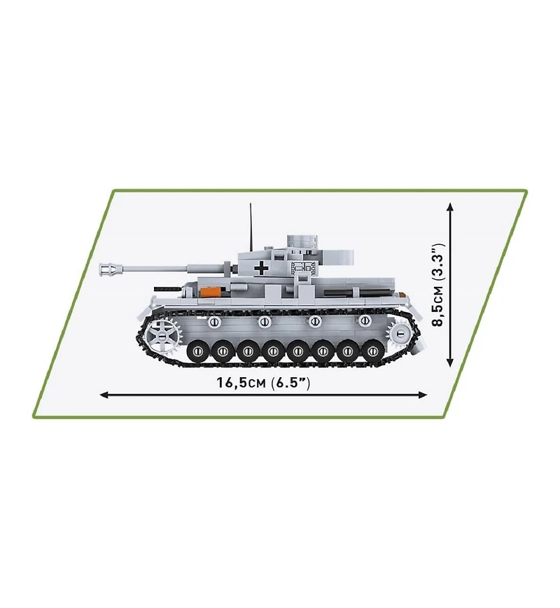 Cobi World War Ii Panzer Iv Ausf. G Tank Set #2714, 390-Piece Building Set, Ages 7+