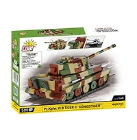 Cobi Historical Collection Pz.Kpfw. Vi B Tiger Ii Konigstiger Rotating Turret 500-Piece Building Set, Ages 8+
