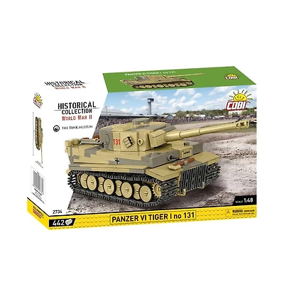 Cobi Wwii Historical Collection Panzer Vi Tiger 1 no. 131 442-Piece Building Set, Ages 8+
