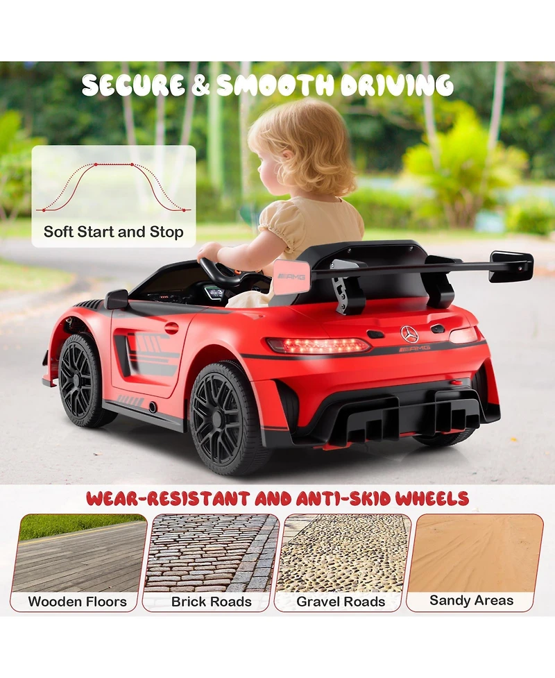 Mecale 12V Kids Licensed Ford Mach-e Ride-On Car with Parent Remote, Age 3-8