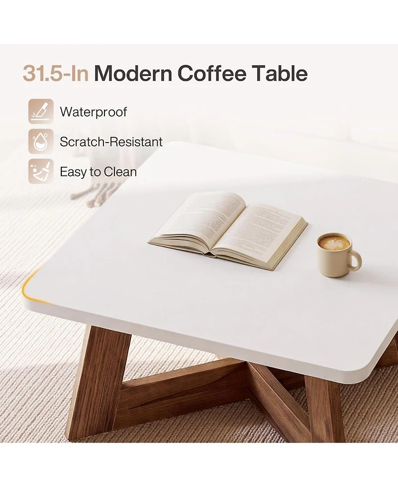 Tribesigns FarmhouseSide Table,Wooden End Table with Drawer, Rustic Nightstands