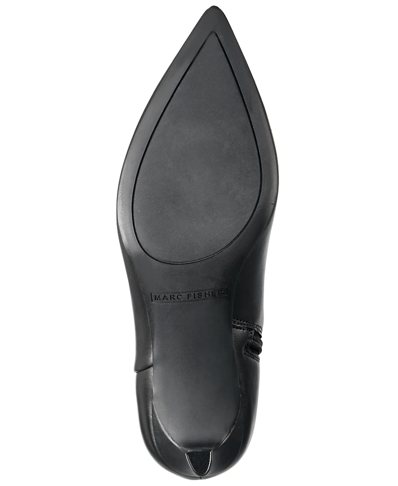 Marc Fisher Women's Lorne Pointed Toe Kitten Heel Dress Boots