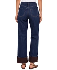 Liverpool Los Angeles Women's Kennedy High-Rise Straight Dark-Rinse Jeans