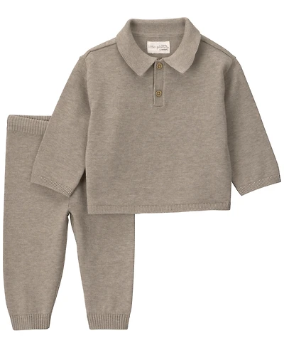 Little Planet by carter's Baby Boy 2-Piece Organic Cotton Sweater Knit Top & Pant Set