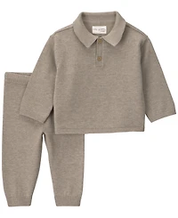 Little Planet by carter's Baby Boy 2-Piece Organic Cotton Sweater Knit Top & Pant Set