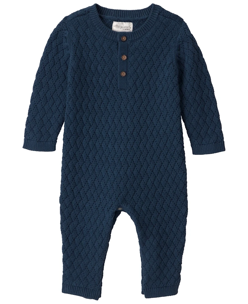 Little Planet by Carter's Baby Boys' or Girls' Sweater-Knit Long-Sleeve Jumpsuit