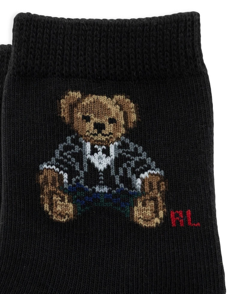 Polo Ralph Lauren Baby Boys' Polo Bear Holiday Cotton-Blend Crew Socks, 3-Pack