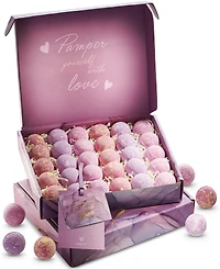 Lovery Bath Bombs Gift Set, 30pieces Relaxing Spa Body Care Balls in Lavender, Rosemary Peppermint and Magnolia Jasmine Scent