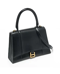 Pre-Owned Balenciaga Women's Hourglass Medium Leather Top Handle Bag
