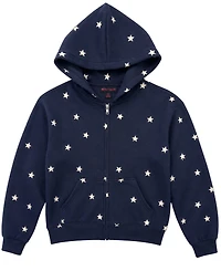 With Jules Girls' 4-16 Star Long-Sleeve Full-Zip Hoodie