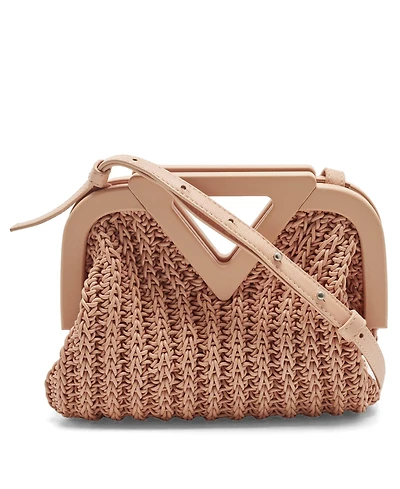 Pre-Owned Bottega Veneta Women's Small Point Woven Leather Top Handle Bag