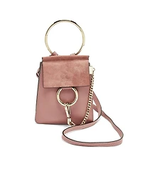 Pre-Owned Chloe Women's Faye Mini Leather and Suede Crossbody Bag