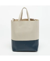 Pre-Owned Celine Women's Small Vertical Cabas Color-Block Leather Tote