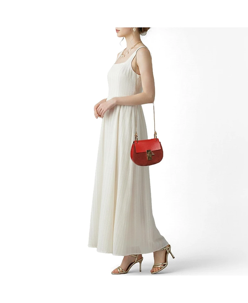 Pre-Owned Chloe Women's Drew Small Suede and Leather Shoulder Bag