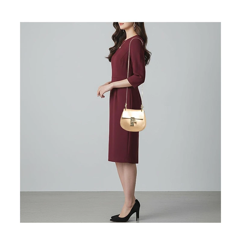 Pre-Owned Chloe women's Drew Medium Pebbled Leather Shoulder Bag