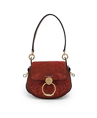 Pre-Owned Chloe Women's Tess Embroidered Suede and Leather Small Shoulder Bag