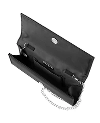 Nina Aurella Crystal Trim Small Flap Clutch Handbag