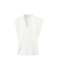 Mango Women's Fine Knit V-Neck Top