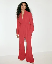 Mango Women's High-Waist Flare Pants