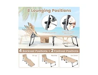 Boyel Living Tanning Chair with Face Arm Holes Folding Chair