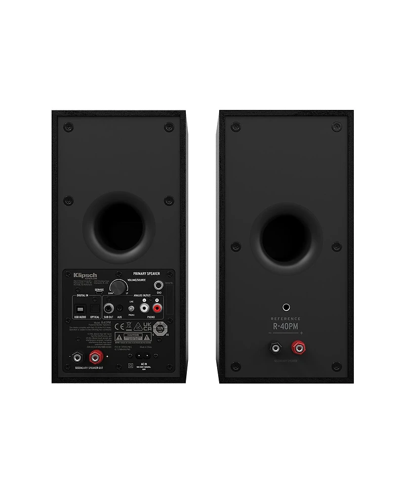 Klipsch Reference R-40PM 240W 2-Way Wireless Active Bookshelf Speakers