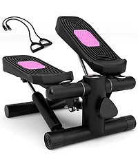 Glintex Mini Stepper with 2 Resistance Bands, Holds 220 lbs