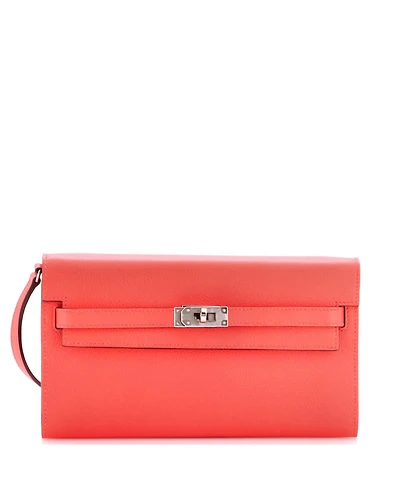 Pre-Owned Hermes Kelly To Go Wallet Evercolor