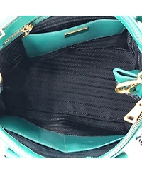 Pre-Owned Prada Medium Front Pocket Double Zip Lux Tote Saffiano Leather