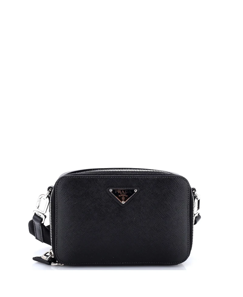 Pre-Owned Prada Mini Brique Camera Crossbody Bag Saffiano Leather