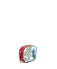 Pre-Owned Gucci Mini Chain Crossbody Bag Blooms Print Gg Coated Canvas