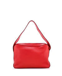 Pre-Owned Prada Medium Top Zip Shoulder Bag Vitello Daino