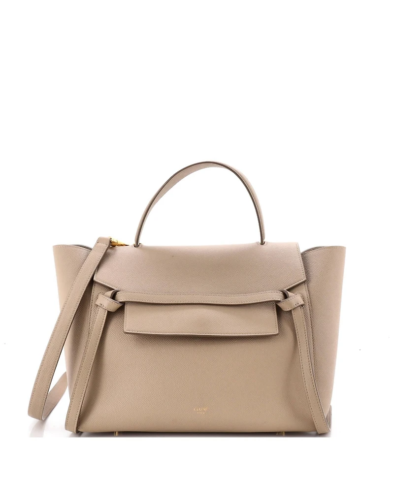 Pre-Owned Celine Mini Belt Bag Textured Leather