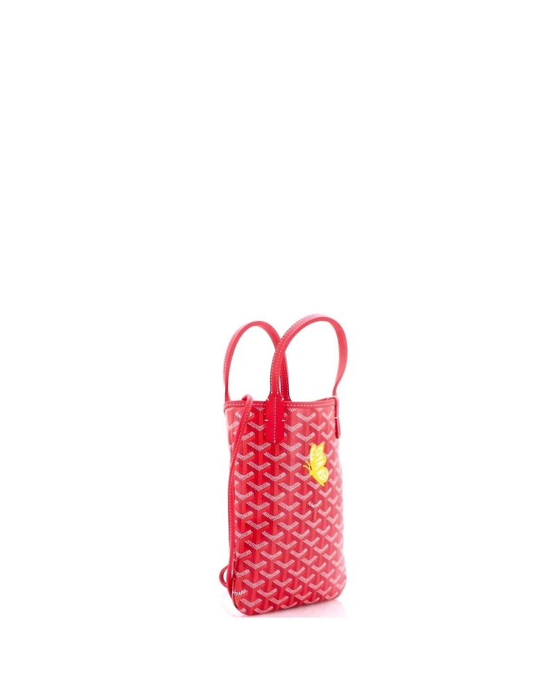 Pre-Owned Goyard Mini Poitiers Tote Printed Coated Canvas and Printed Canvas