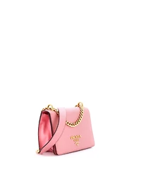 Pre-Owned Prada Small Chain Flap Bag Saffiano Leather