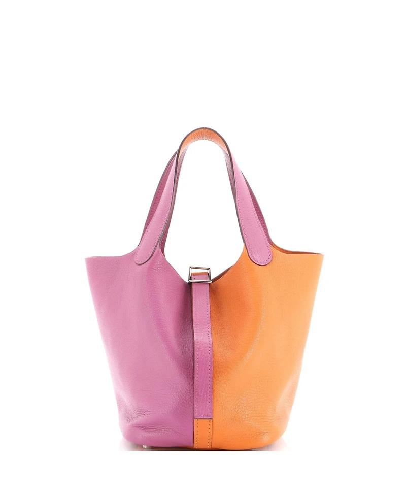 Pre-Owned Hermes Pm Casaque Picotin Lock Bag Clemence