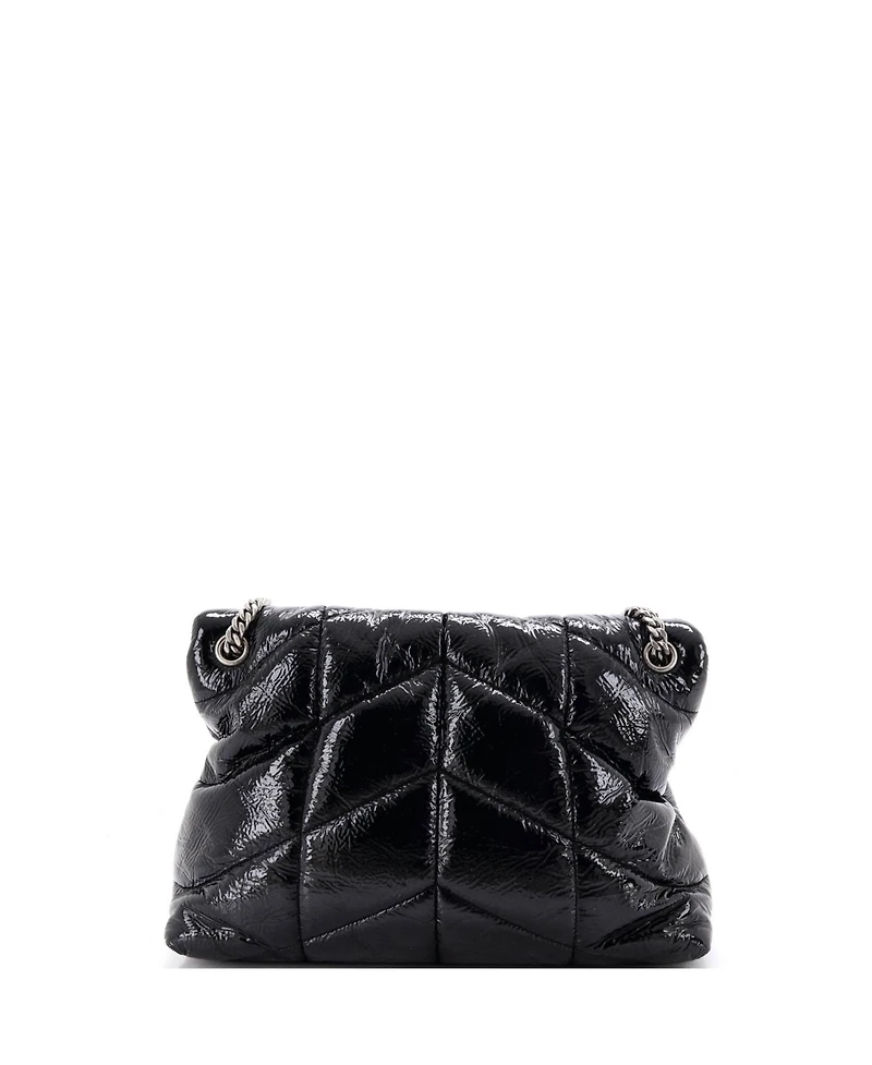 Pre-Owned Saint Laurent Medium Loulou Puffer Shoulder Bag Quilted Patent