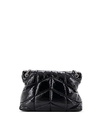 Pre-Owned Saint Laurent Medium Loulou Puffer Shoulder Bag Quilted Patent