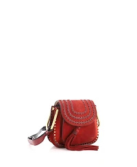 Pre-Owned Chloe Mini Hudson Handbag Whipstitch Suede
