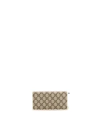Pre-Owned Gucci Horsebit 1955 Chain Wallet Gg Coated Canvas