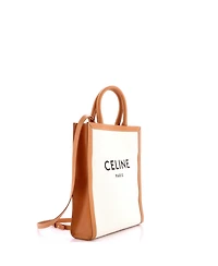 Pre-Owned Celine Small Vertical Cabas Tote Canvas with Leather