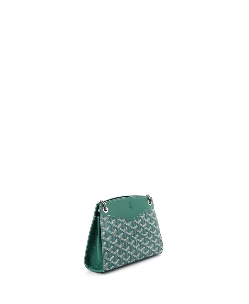 Pre-Owned Goyard Mini Structured Rouette Chain Shoulder Bag Coated Canvas