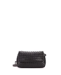 Pre-Owned Bottega Veneta Small Expandable Chain Crossbody Bag Intrecciato Nappa
